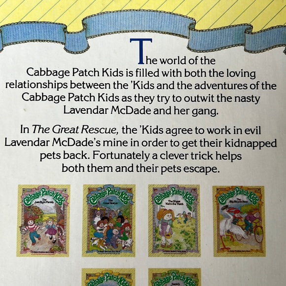 Cabbage Patch Kids 1984 Vintage Book - The Great Rescue - Picture 5 of 6